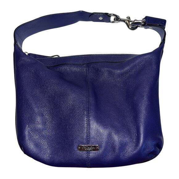 Coach Legacy Purple/Indigo Leather Shoulder Hobo Bag - Picture 1 of 6